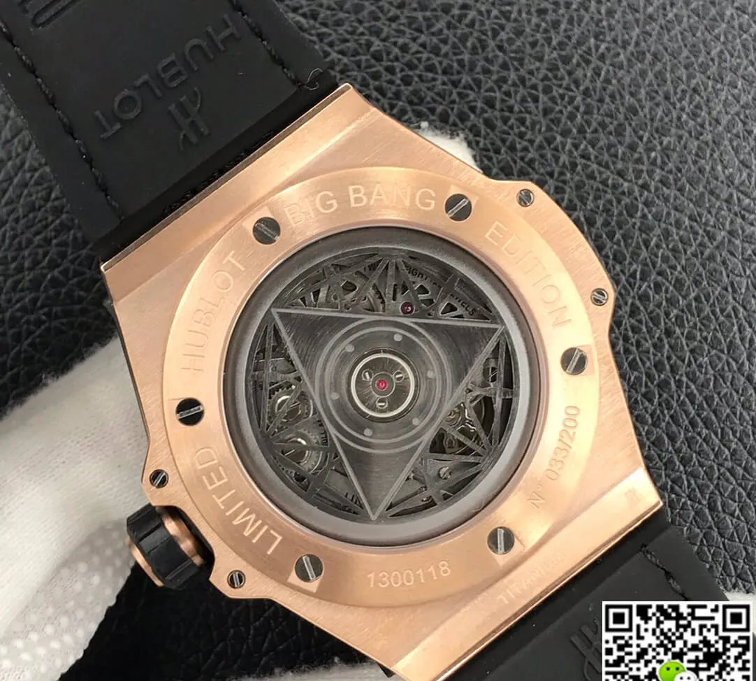 Hublot Big Bang 415.OX.1118.VR.MXM17 WWF Factory 1:1 Best Edition Replica Watch Black Strap